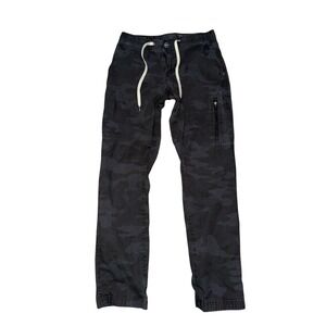 Vuori Ripstop Climber Pants Small Gray Black Camo Hiking Outdoors Cotton